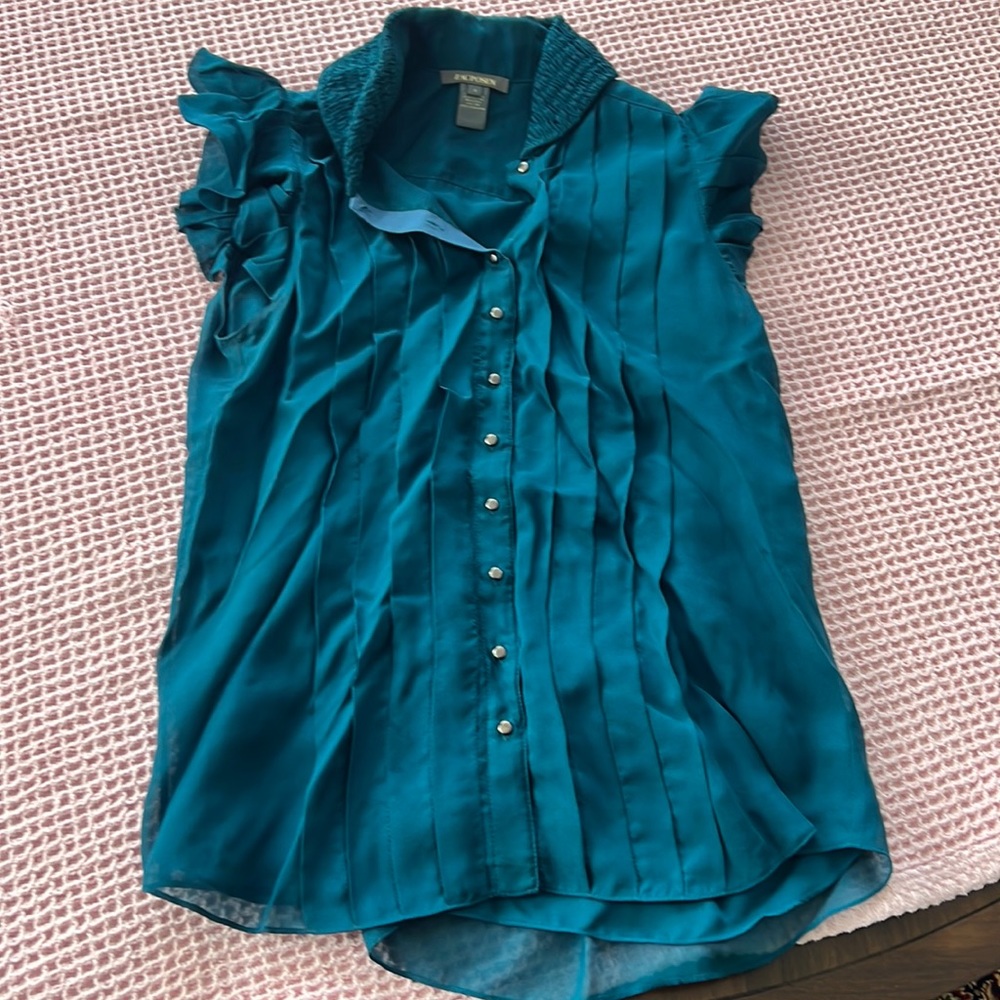 Zac Posen Blue Blouse